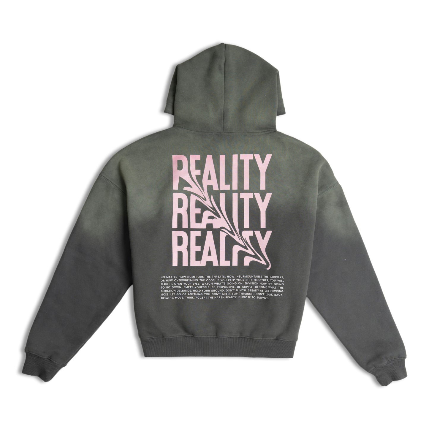 Reality Frayed Boxy Hoodie