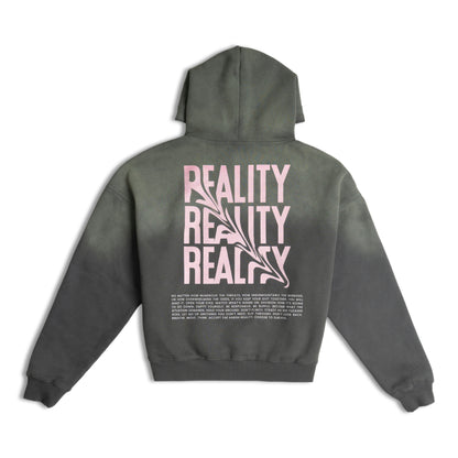 Reality Frayed Boxy Hoodie