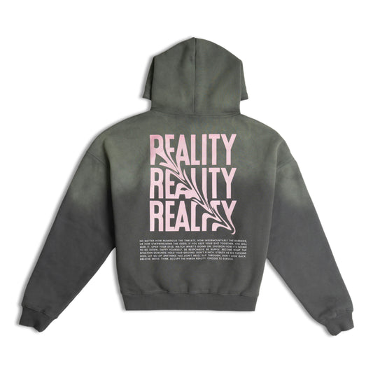 Reality Frayed Boxy Hoodie