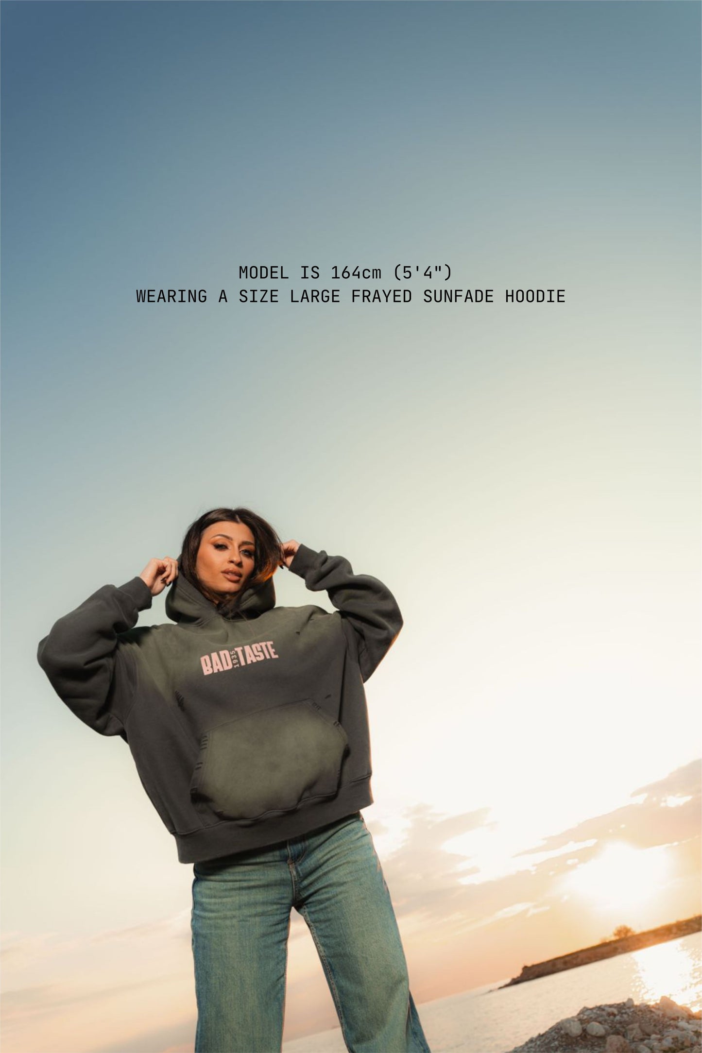 Reality Frayed Boxy Hoodie